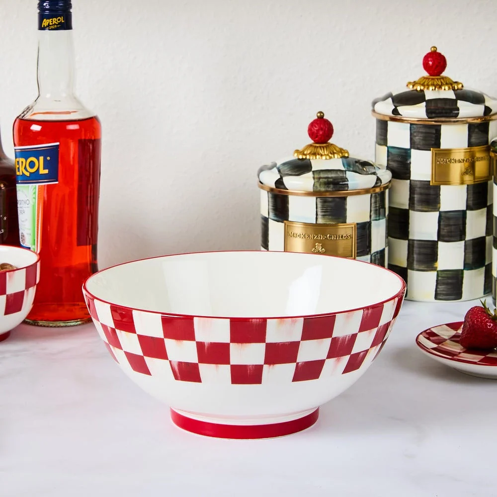 Servírovací mísa Cherry Check od MacKenzie-Childs