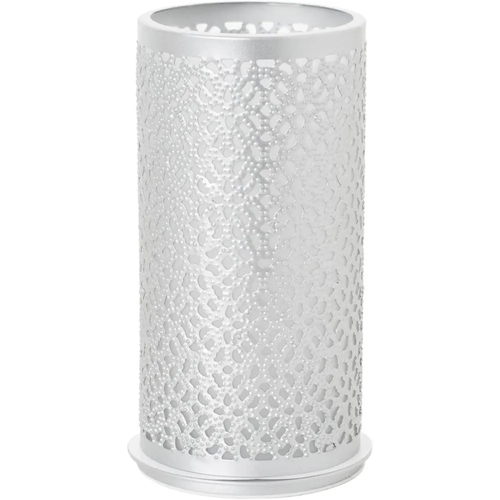 Kerzenhalter aus Metall, 140x75 mm, silber - Elegantes Design | Packung (1 Stück)