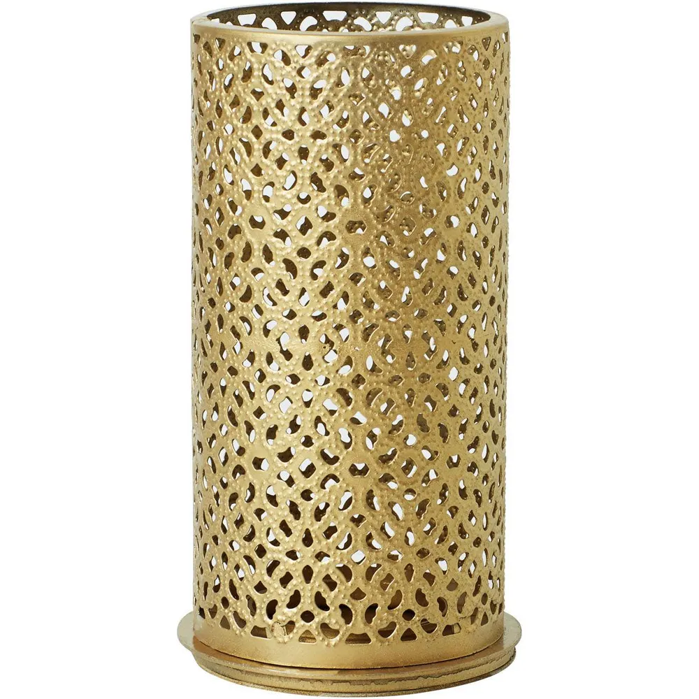 Kerzenhalter Bliss, 140x75 mm, zlatý - Eleganter Tischdeko Akzent | Packung (1 Stück)