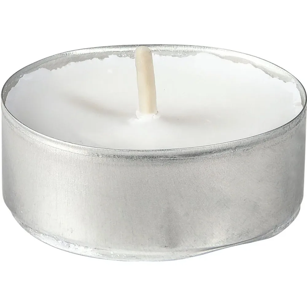 Tealights, cca. 4H Ø 39 mm bílá | Balení (50 kusů)