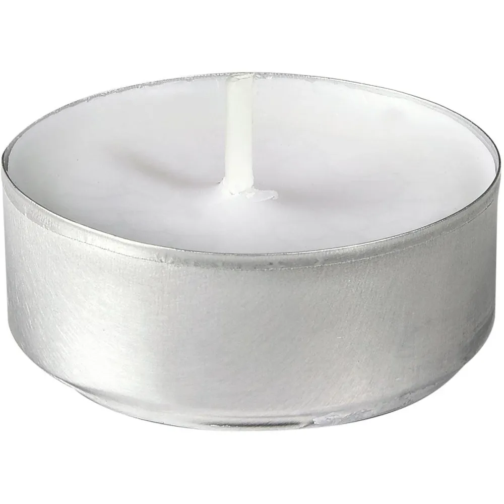 Tealights, ca. 4H Ø 39 mm wit | Pack (100 stuks)
