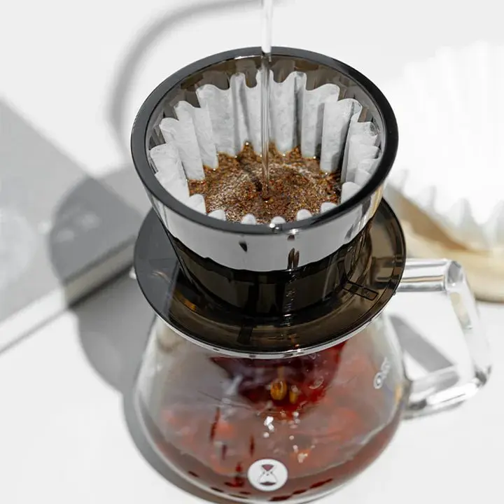 Pour Over Startkit -Timemore Dripper, Glaskanna & Pappersfilter (1-2 koppar)