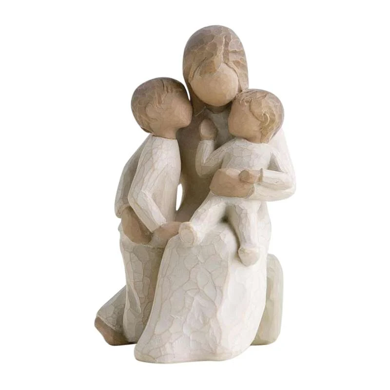 Willow Tree Tiše Figur (matka se dvěma dětmi)