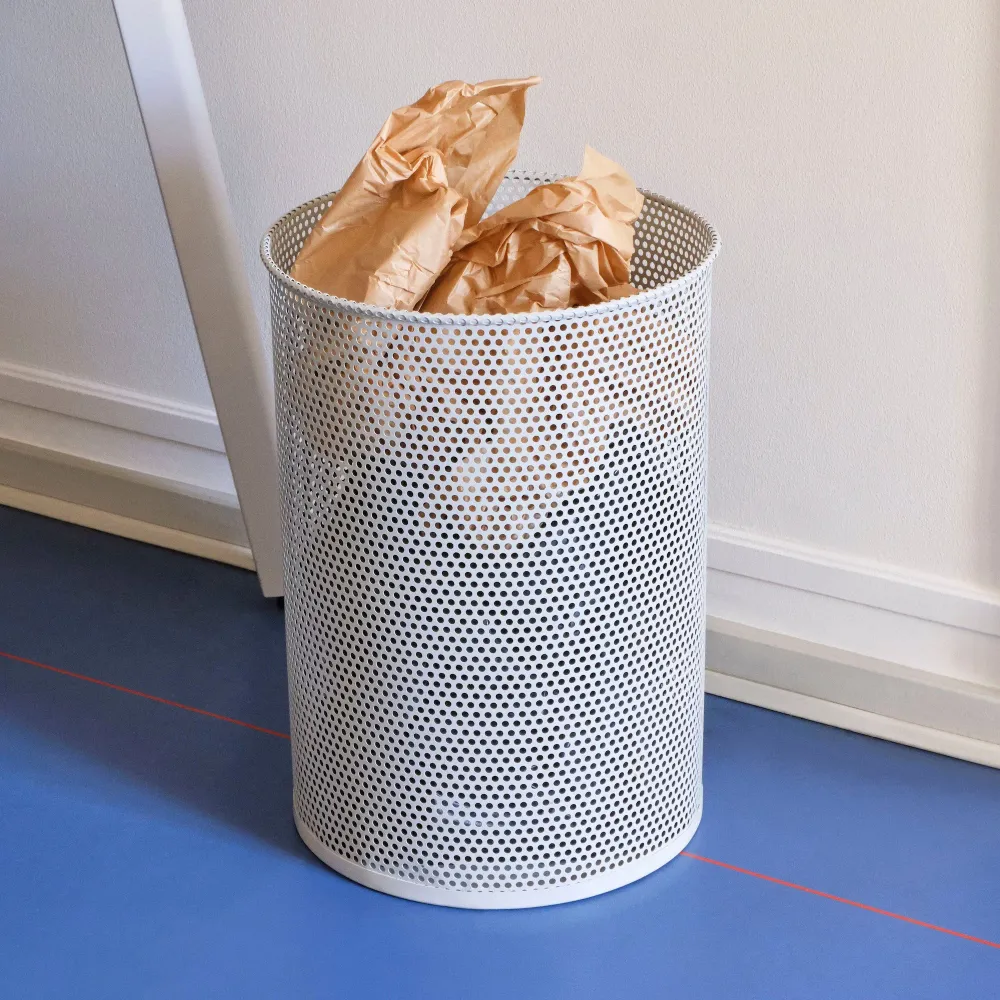Odpadkový koš Perforated Bin L, Light Grey