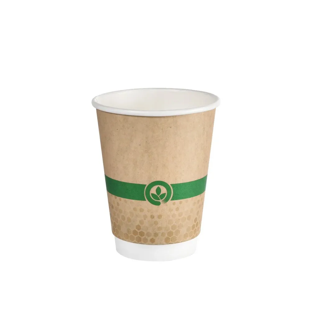 Melli Cups mug Paired Wall 350 ml printed cardboard/water -based coating 90x90x110 | Pack (25 pieces)